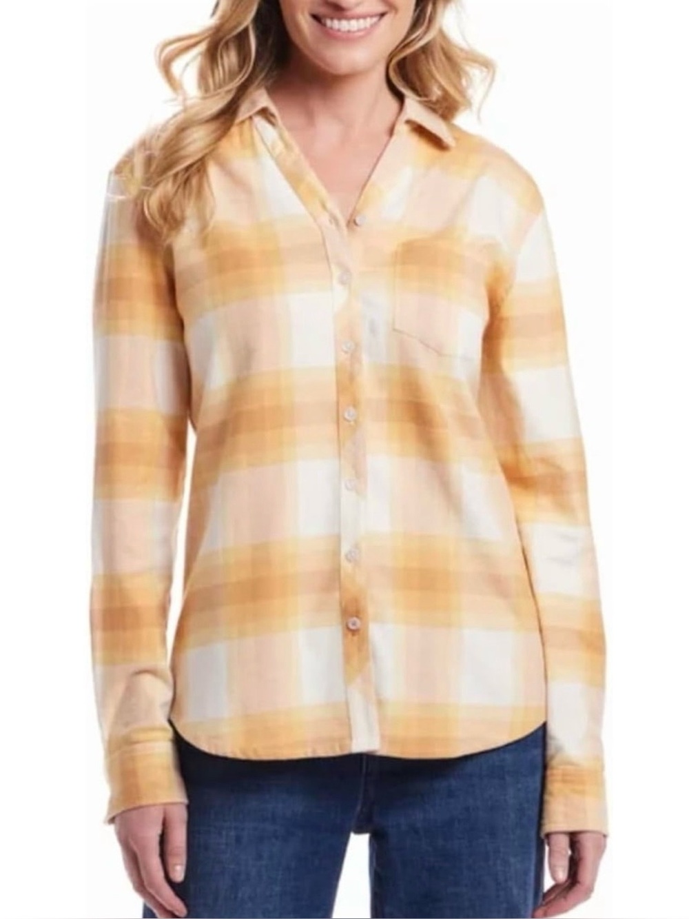 Weatherproof plaid button-down size large
